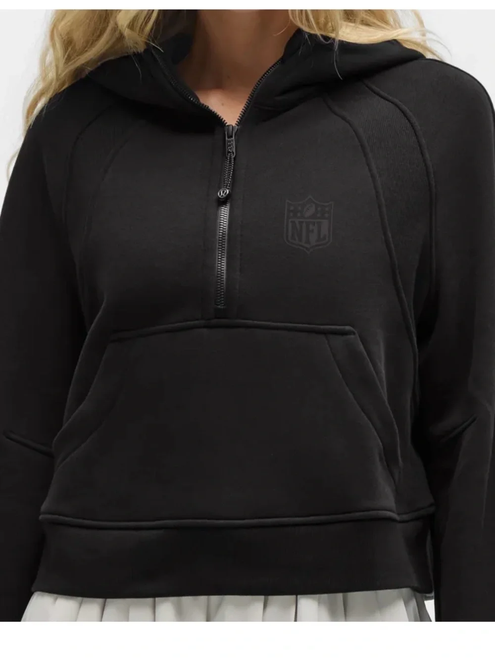 NFL x Lululemon Women’s Scuba Oversized Black Half-Zip Hoodie